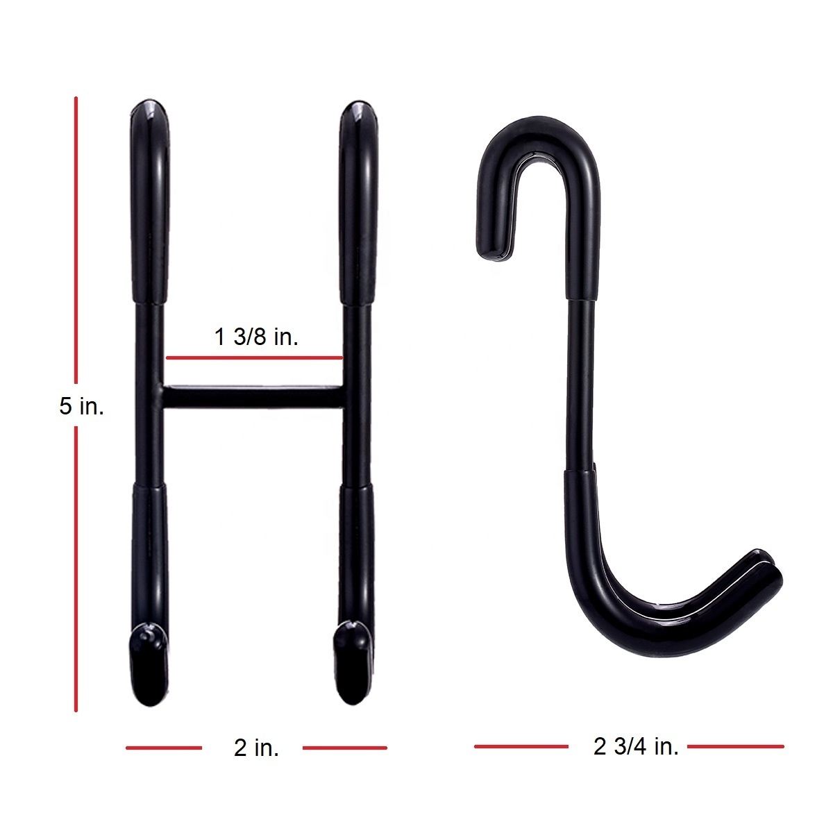 Black Shower Hook Stainless Steel over Door Towel Hanger High Quality Hooks Rails Bathroom Glass Door Solid Pattern