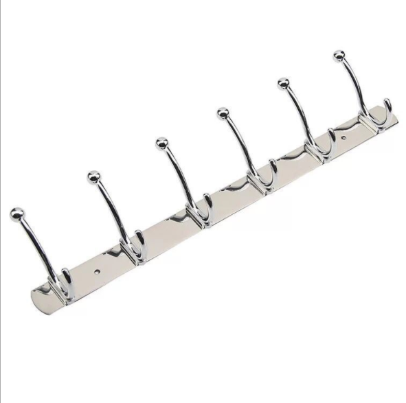 Stainless Steel wall hanging robe hook Bathroom Sets Wall Mounted Clothes Robe Towel coat hook rack