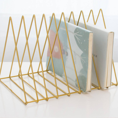 Hot Sale Stainless Steel Triangle Book Shelf Document Holder