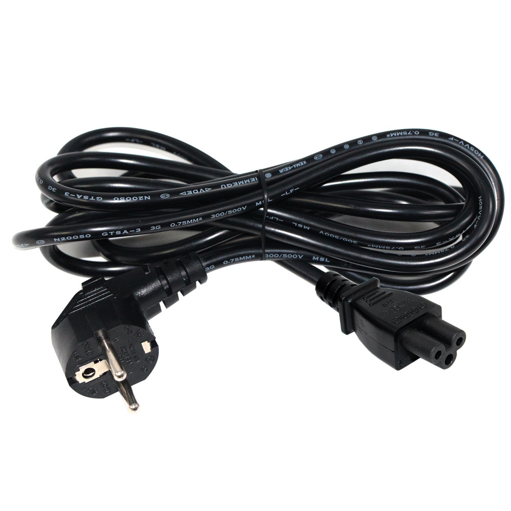 EU Plug to IEC C5 Cable PC Mains Lead AC 1.8m 6ft Power Cord 16A 250V For Water Heater Computer