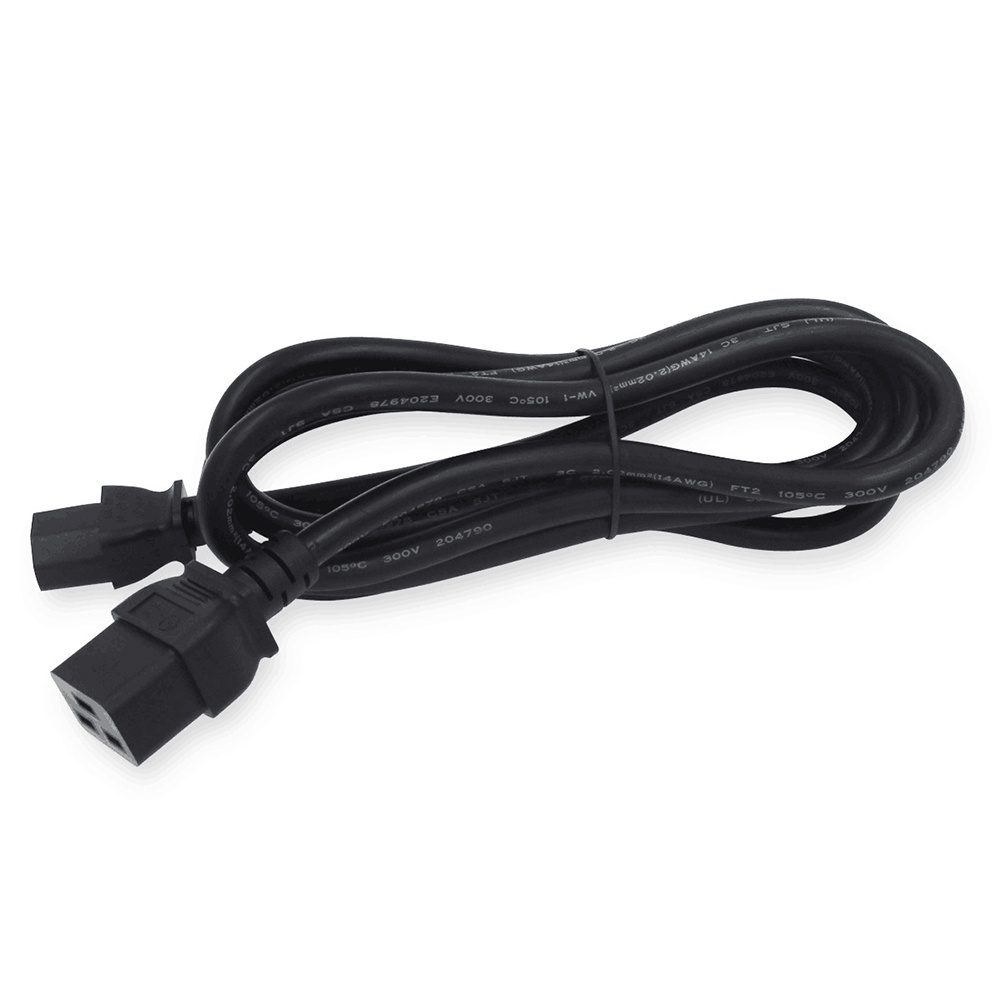 1m 2m 3m OEM USA American standard locking C19 female plug to C13 male plug IEC power cords extension cords cable