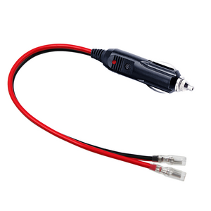 Male Cigarette Lighter Plug Replacement 12V Battery Cable With Fuse For Motorcycle