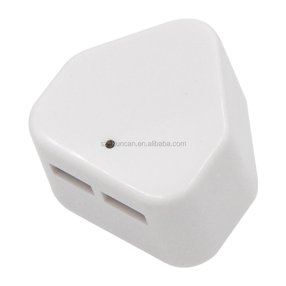 5V 2.1A 2 USB Port south africa USB charger travel adapter for Mobile Phone