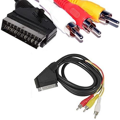 21 pin Din Dp Vga Laptop Hdtv Scart Usb Mini Av To 3 Rca Male Adapter Audio Video Cable