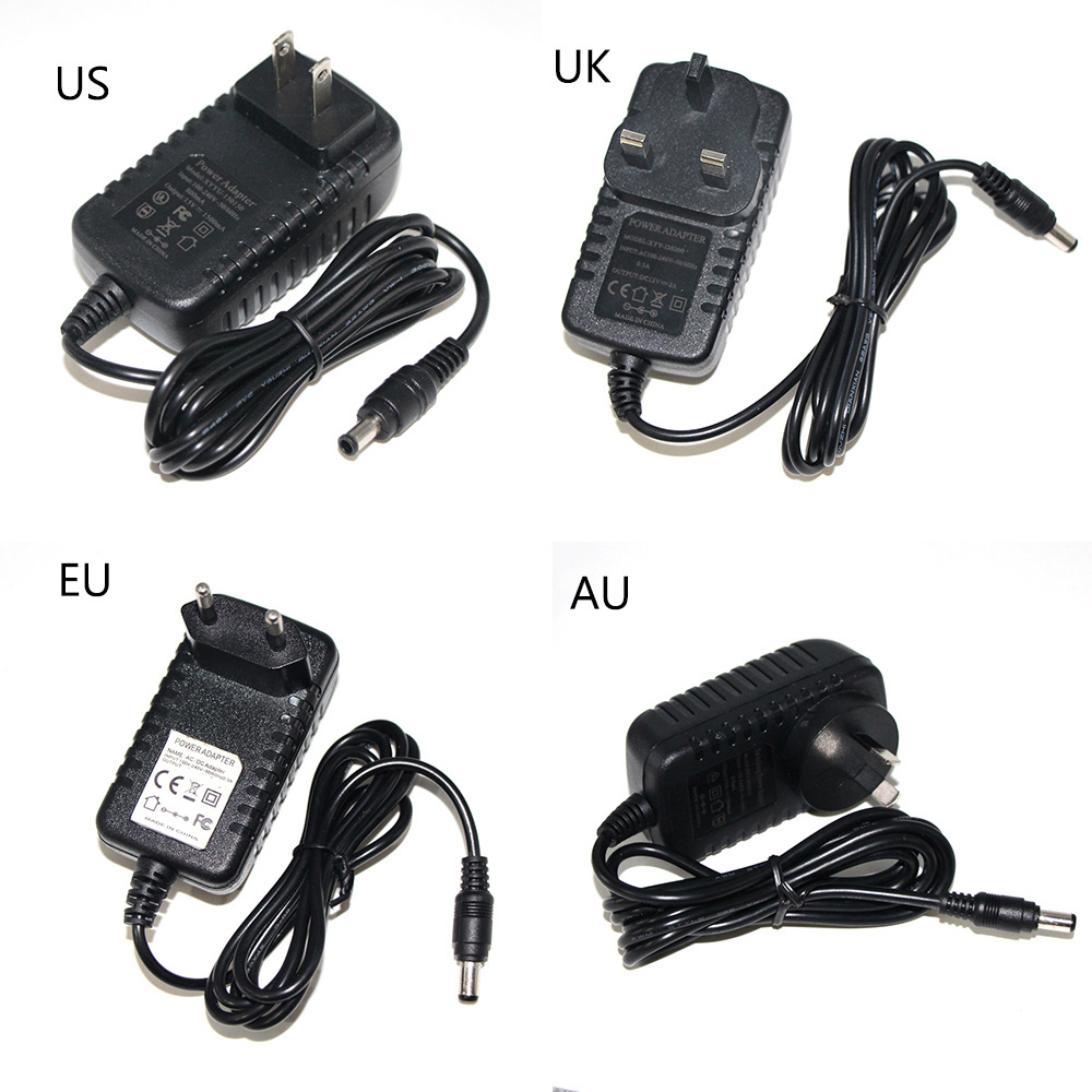 1000 ma 1A 12V Plug 240V Transformer 24 Volt 0.5a 500ma Power Supply 12W Wall Charger