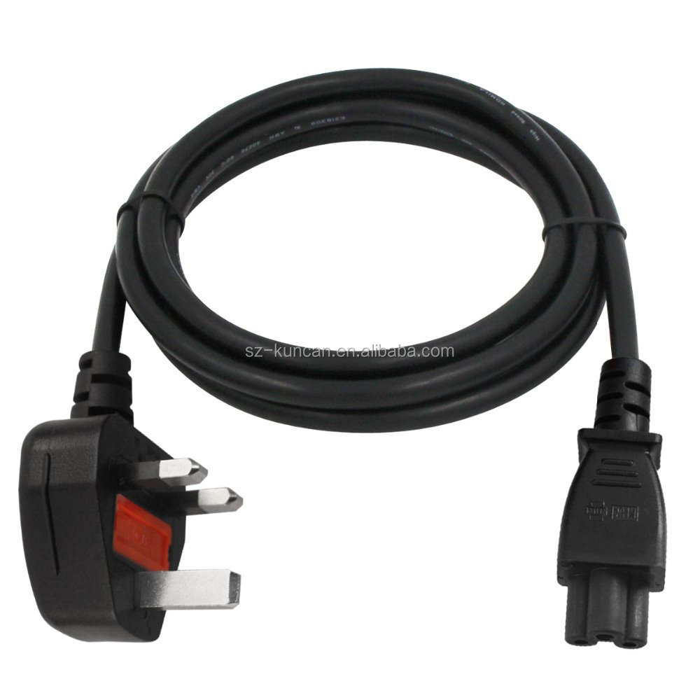 water heater kettle ac extension power cord 2.5a 250v UK C5 power cord