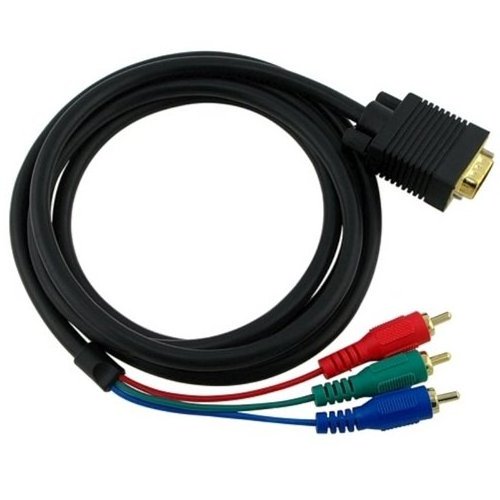 VGA 3 Rca to DB9 Male AV Stereo Adapter Db9 Coiled Cable