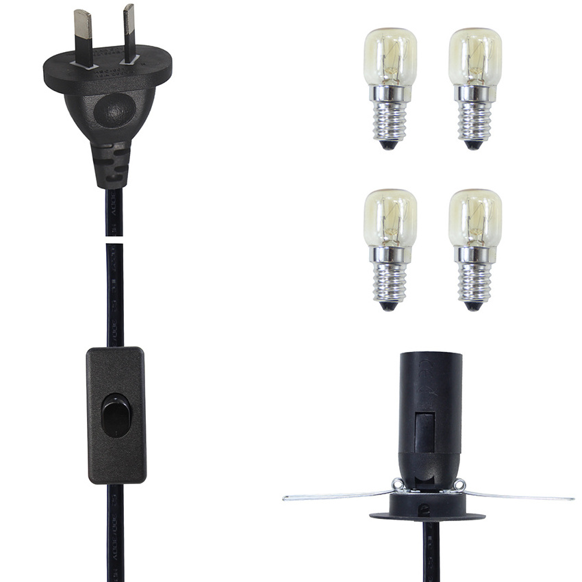 Australian Switch Saa Dimmer E27 Bulb E14 Holder Australia Power Switch Cord For Salt Lamp