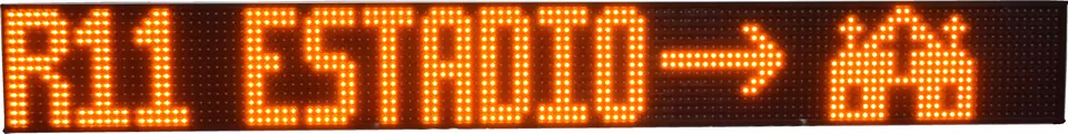 Customized inner city bus digital route number signage LED board destination sign screen display