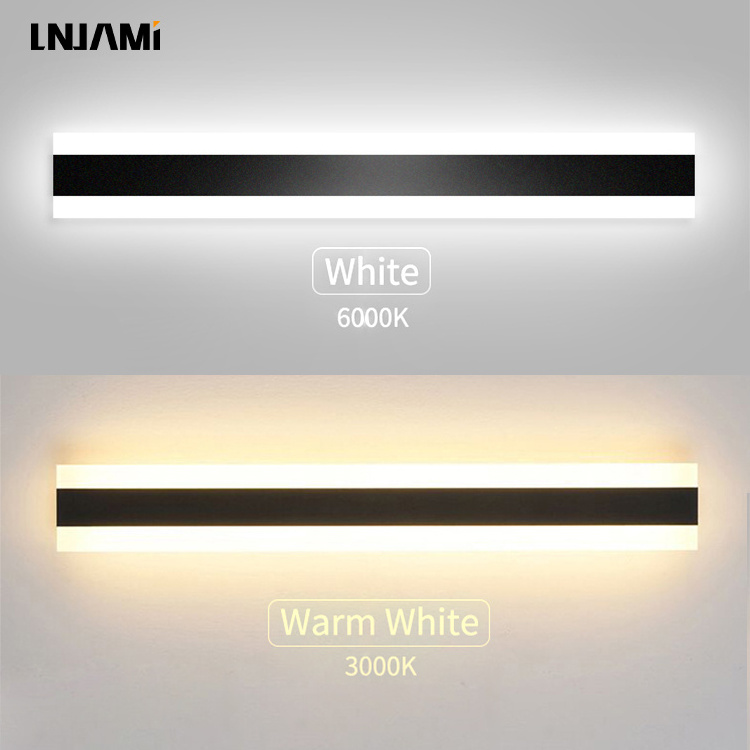 LNJAMI LED Outdoor Wall Light 30-240cm Long Strip Wall Mounted Lights IP65 Waterproof Garden LED Wall Lamps Outside