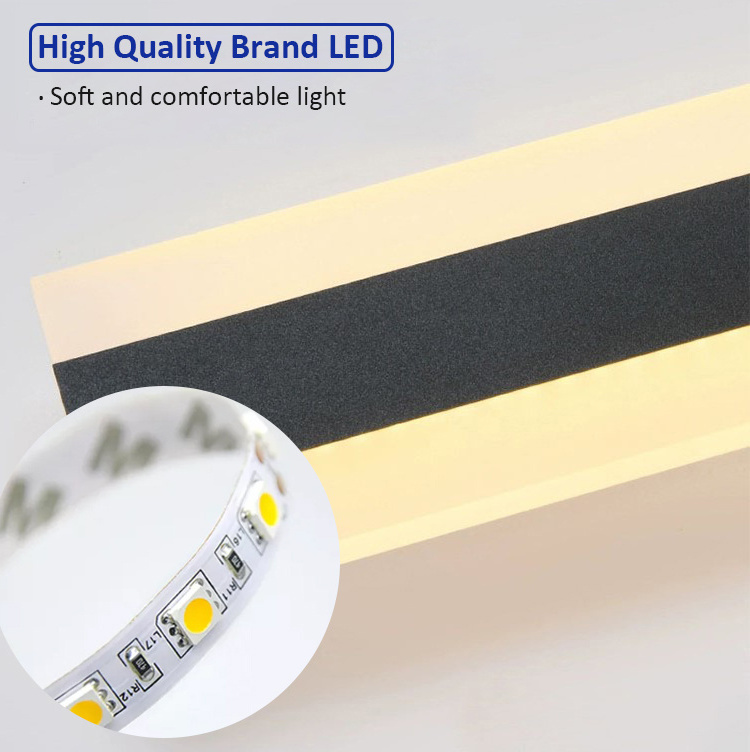 LNJAMI LED Outdoor Wall Light 30-240cm Long Strip Wall Mounted Lights IP65 Waterproof Garden LED Wall Lamps Outside