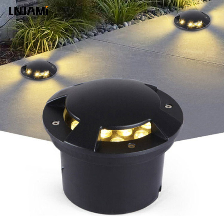 LNJAMI 3W 6W 9W Waterproof LED Deck Inground Light Underground Light For Outdoor Garden Floor Recessed Step Buried Lamp