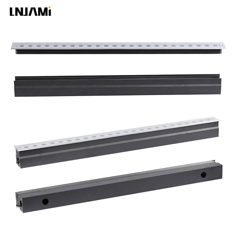 LNJAMI 18W 24W IP67 LED Linear Underground Light For Outdoor Garden Floor Step Lighting