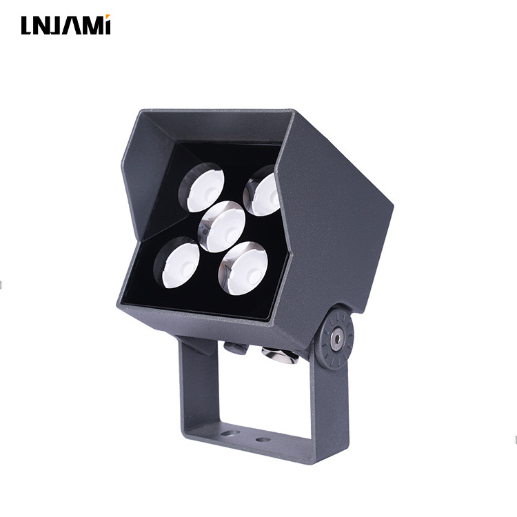 LNJAMI Waterproof IP66 LED Facade Floodlight Mini Slim RGB LED Flood Light For Outdoor Landscape Building Garden