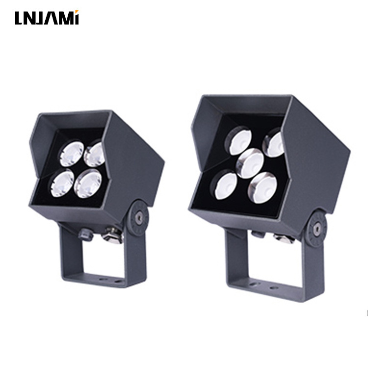 LNJAMI Waterproof IP66 LED Facade Floodlight Mini Slim RGB LED Flood Light For Outdoor Landscape Building Garden