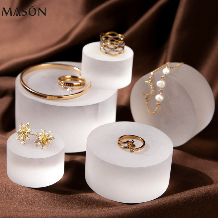 Creative acrylic jewelry stand display set for jewelry shop earring ring bracelet necklace acrylic jewelry display holder