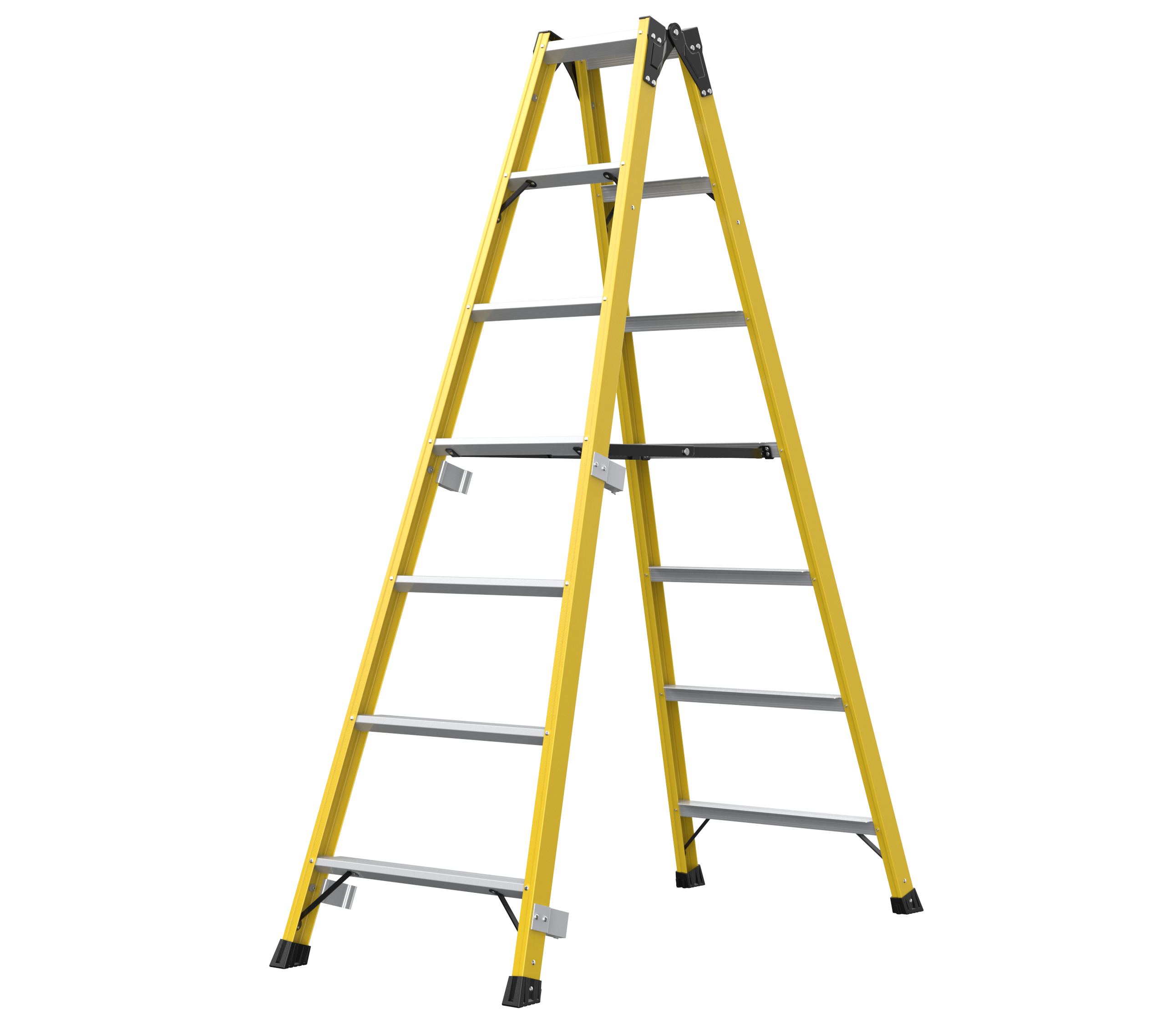 Fiberglass insulated ladder telescopic fiberglass ladder