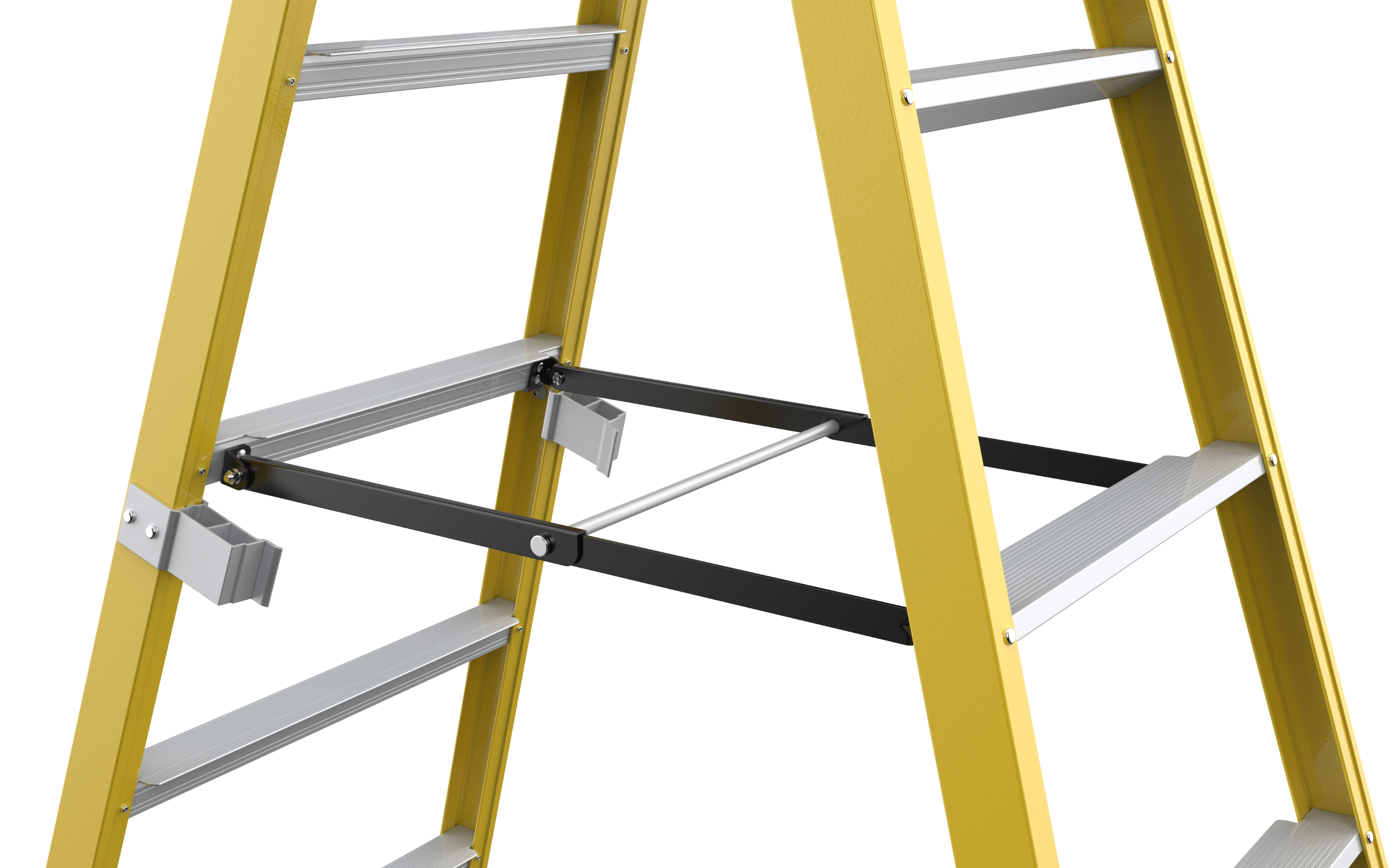 Fiberglass insulated ladder telescopic fiberglass ladder