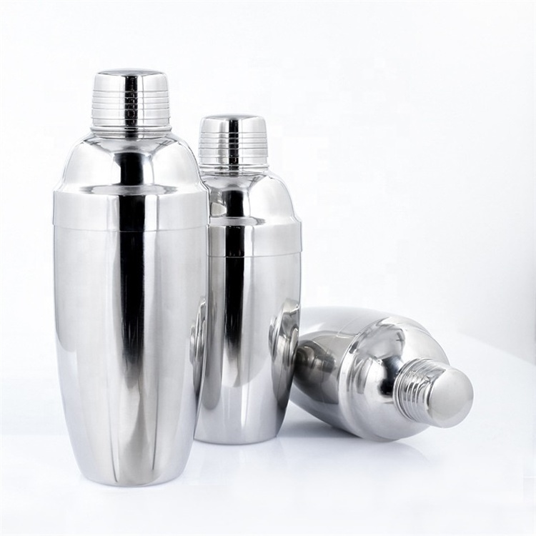 Hot Design Silver Stainless Steel Cocktail Shakers in Bar 500ml