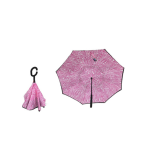 Automatic Double Layer Fabric Reverse Rain Umbrella for Car