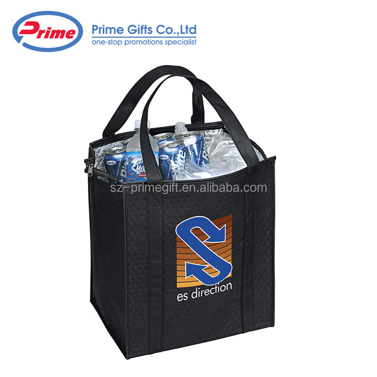 Reusable thermal food delivery bag carry insulated lunch cooler bag