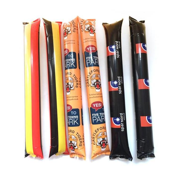 Promotional Bam Bam Stick/cheering Stick/thunder Stick for Sale Custom Logo PE Plastic OEM Silkscreen 10*60cm or Custom Size