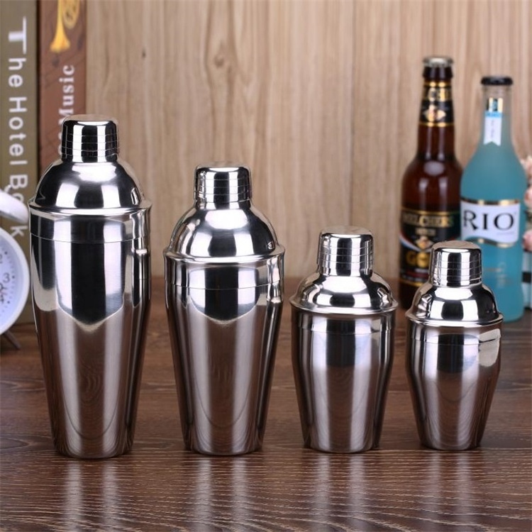 Hot Design Silver Stainless Steel Cocktail Shakers in Bar 500ml