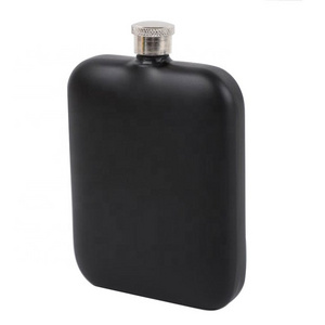 Classic Style Engraved Logo Stainless Steel 6oz Hip Flask