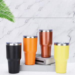 Manufacture Wholesale Custom Stainless Steel Tumbler Cup 30oz Powder Coated Vacuum Insulated Tumbler 30 Oz