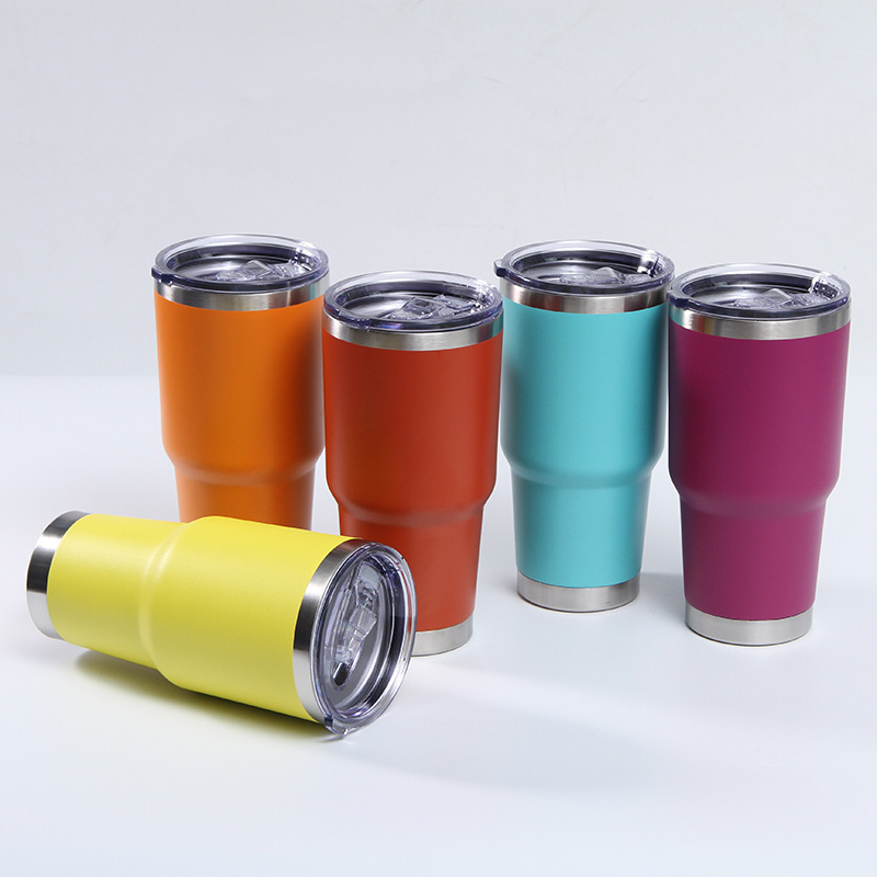 Manufacture Wholesale Custom Stainless Steel Tumbler Cup 30oz Powder Coated Vacuum Insulated Tumbler 30 Oz