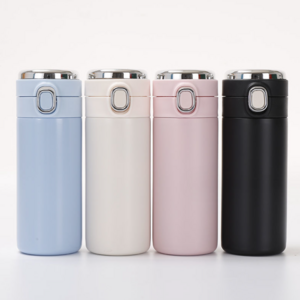 Wholesale 14 oz 420ml LED Temperature Display Smart Vacuum Flask 18/8 Stainless Steel Insulated Water Bottle with Bouncing Lid