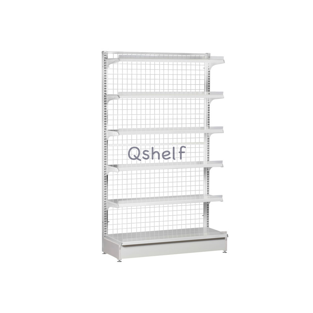 Wire Mesh Back Supermarket Display Shelf for Pet Shop