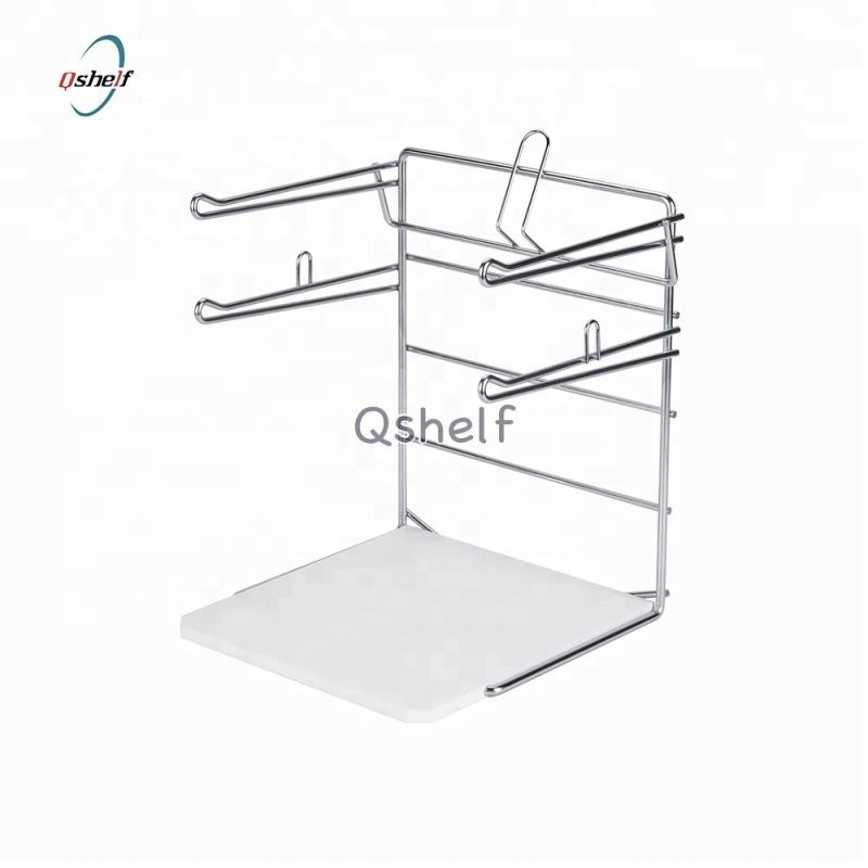 supermarket Chrome T-Shirt Bag Rack / Stand for checkouts