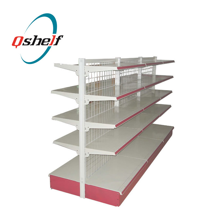 Alibaba store middle duty metal supermarket rack/high quality steel supermarket shelving