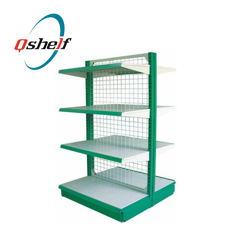 Alibaba store middle duty metal supermarket rack/high quality steel supermarket shelving