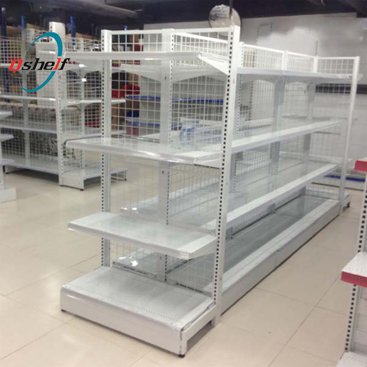 Alibaba store middle duty metal supermarket rack/high quality steel supermarket shelving