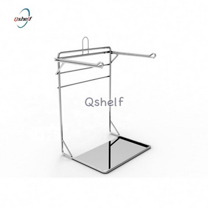 supermarket Chrome T-Shirt Bag Rack / Stand for checkouts