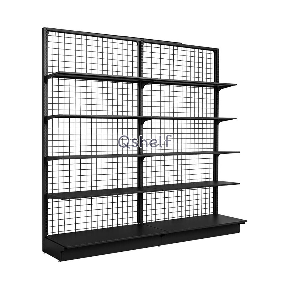 Wire Mesh Back Supermarket Display Shelf for Pet Shop