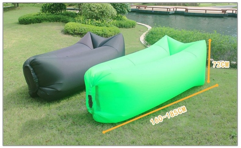 Comfortable lounge chair sleeping inflatable banana sofa bed with factory price