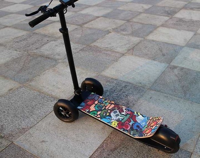 OEM Yes foldable brushless motor kick scooter 3 wheel electric skate board for adults