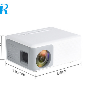 720p Mini Beam Projector 100 Lumen Portable LED Proyector HDMI Christmas LCD Projectors Home Theater for Kids N2 White