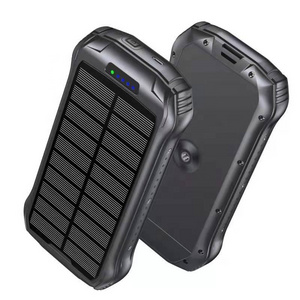 Outdoor Trail Camera Solar Power Bank IP68 Waterproof Built-In Li-Ion Battery Solar Panel Battery Power Charger 20000Mah