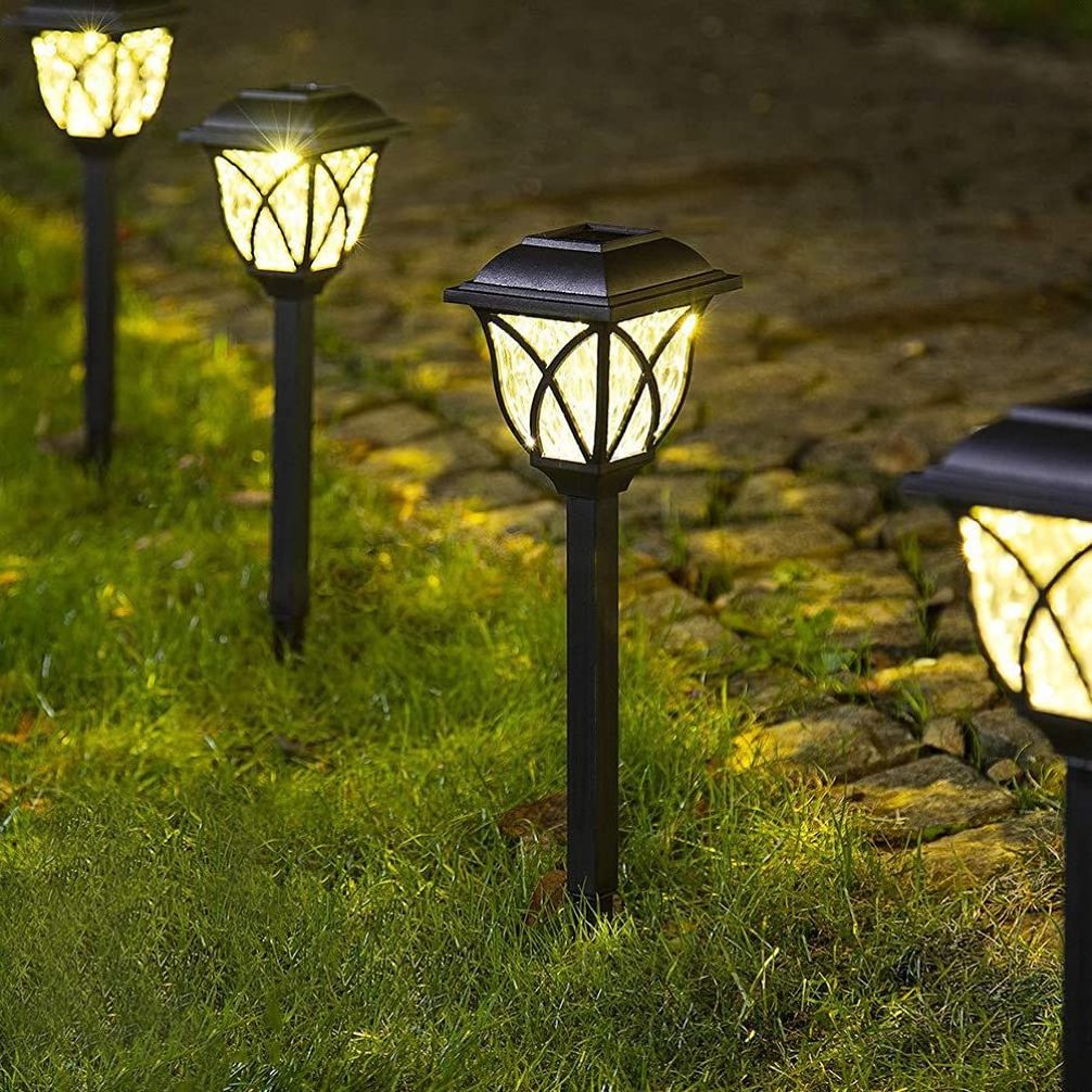 Solar Pathway Lights LED Night Lamp Warm Light Outdoor Garden Lights for Patio, Lawn, Landscape Decorations Christmas