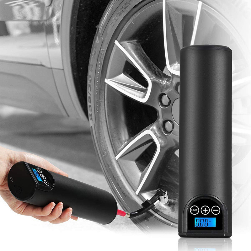 Rechargeable High Pressure Mini Lightweight Portable Bike Pump Electric motorcycles car Tire Inflator with LED Light