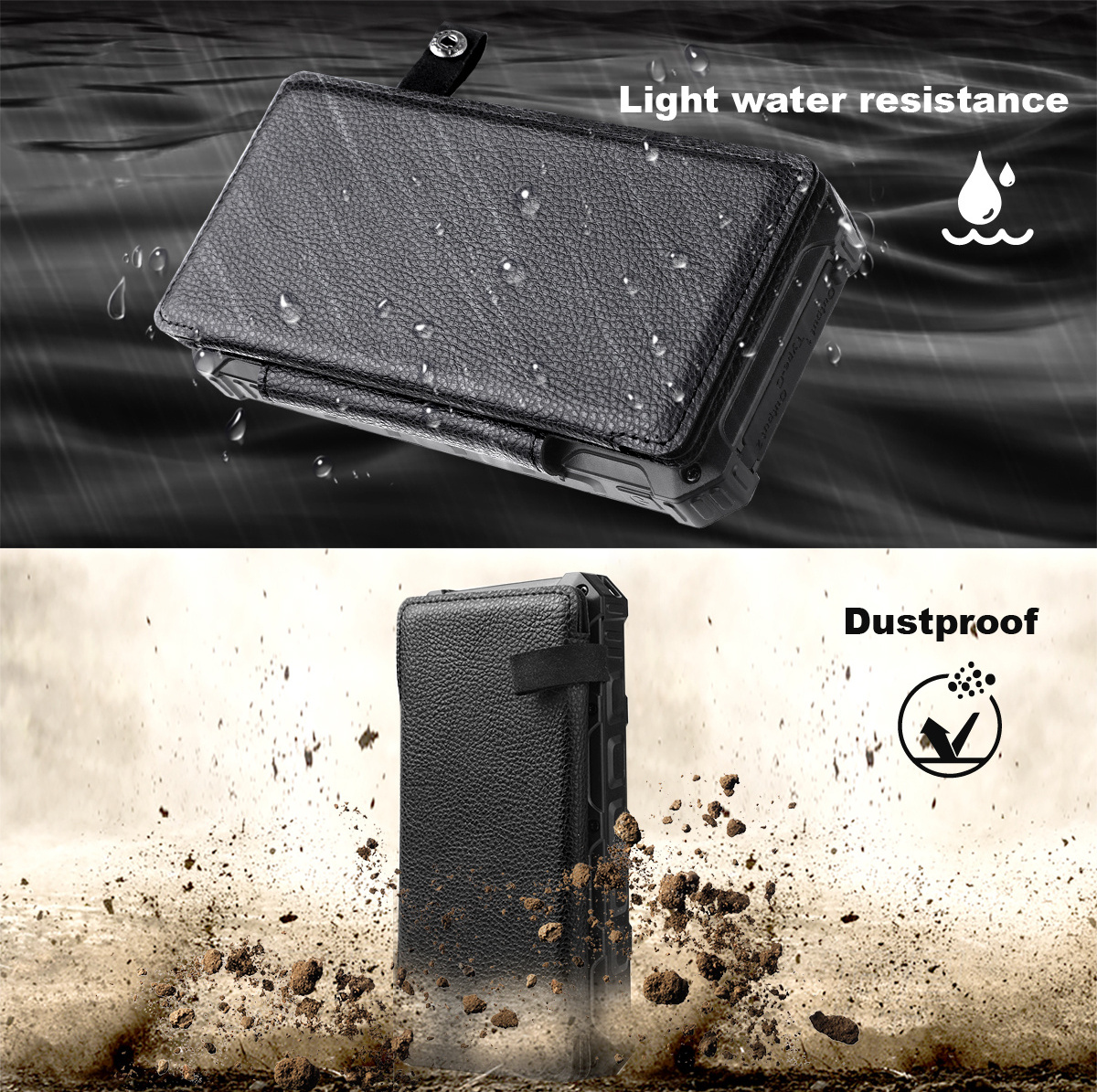 Portable Waterproof 4 Panel 10000mah 23000mah Solar Charger Power Bank