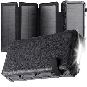 Portable Waterproof 4 Panel 10000mah 23000mah Solar Charger Power Bank