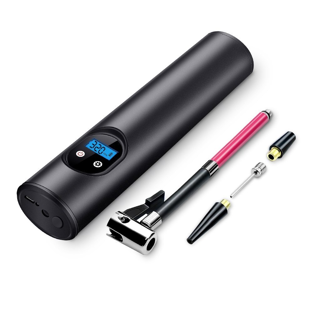 Rechargeable High Pressure Mini Lightweight Portable Bike Pump Electric motorcycles car Tire Inflator with LED Light