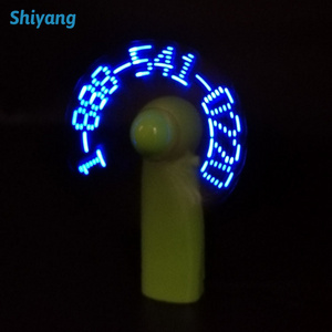 Custom software program LED display mini fan self programmable LED custom message fan