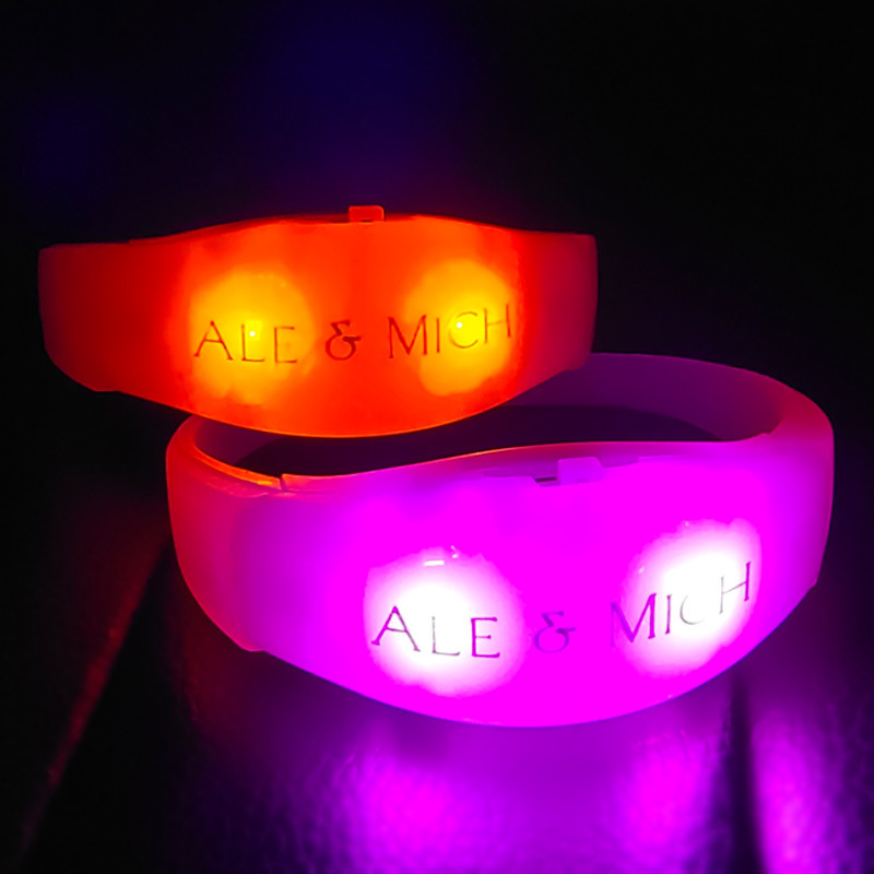 Big Events LED Flashing Light up Bracelets Concerts Custom LED Bracelets Sound Activated