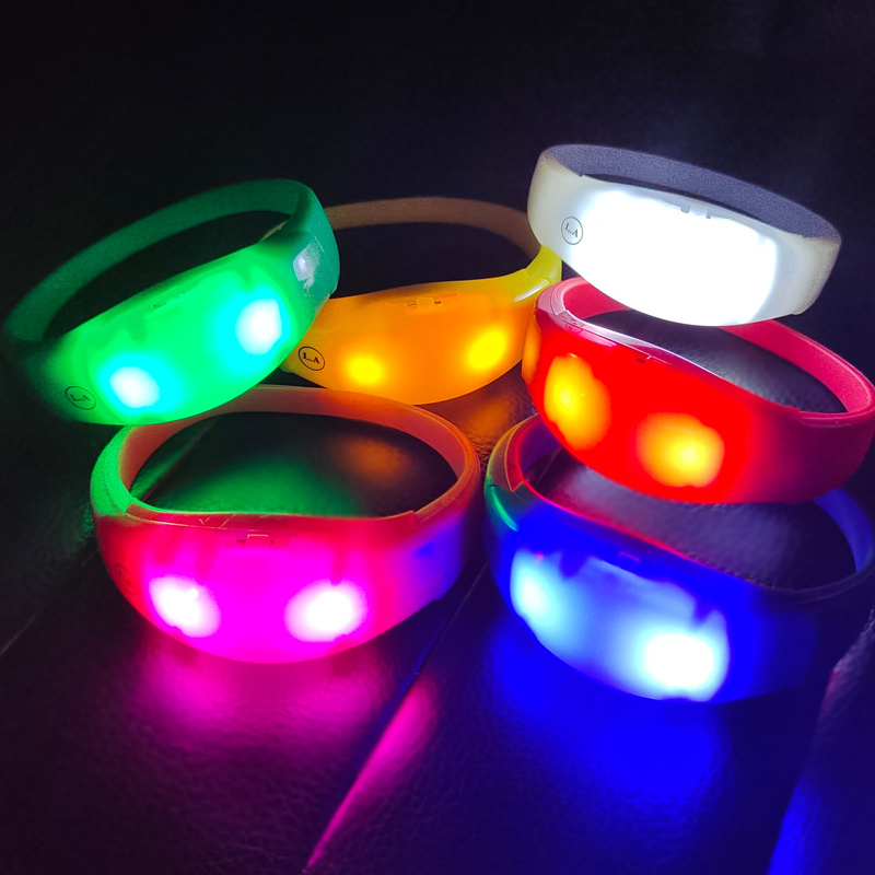 Big Events LED Flashing Light up Bracelets Concerts Custom LED Bracelets Sound Activated